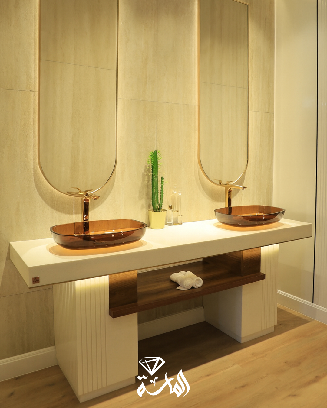 مغاسل رخام صناعي فاخرة من الماسة